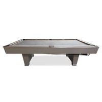 Mesa de Billar Profesional de 9 Pies con Superficie de Pizarra, Equipada con Cojines de Snooker y Billar K55, y Bolsillos para Bolas de PVC y Cuero