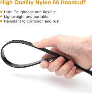 Прочные пластиковые стяжки-зажимы (250 фунтов на разрыв), одноразовые нейлоновые двойные замки, черные пластиковые кабельные стяжки - Product Image 3