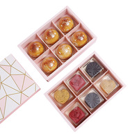 Vente en gros de boîte cadeau d'emballage de macaron personnalisée boîte d'emballage pliante en papier kraft brun avec fenêtre en PE