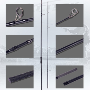 <span class=keywords><strong>Canne</strong></span> à carpe 3,6 m 2 brins en fibre de carbone, <span class=keywords><strong>canne</strong></span> à lancer pour lac, saumon, poisson-chat, carassin, poignée EVA, anneaux en acier inoxydable - Product Image 6