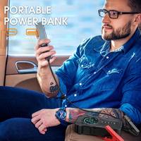 4 in 1 Car Jump Starter with 150 PSI Air Compressor Power Bank Tire Inflator Car Battery Charger and Jump Starter Power Bank