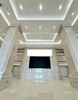Carreaux de marbre beige Ultraman neufs, directement de l'usine Perfectstone, avec finition polie haute brillance pour les murs et sols de villas et d'hôtels de luxe