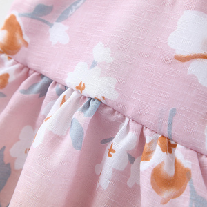 2 pezzi abito estivo da festa con chiusura per bambine e bambine in stile moda 100% abiti da bambino in cotone - Product Image 4