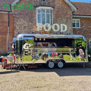 WECARE Carritos de Comida en <span class=keywords><strong>Venta</strong></span>, Camioneta Comercial de Café, Remolque de Comida Móvil de Acero Inoxidable, Food Trucks para Helados - Product Image 1