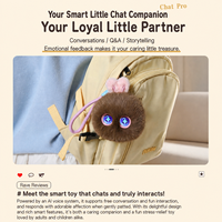 Jouet en peluche intelligent IA Lapin Interactif avec Yeux LED et Chat Vocal pour Soulager la Solitude, Compagnon Apaisant, Cadeau pour Enfants