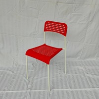 Chaise pliante de camping en acier inoxydable moderne à mailles, très vendue, prix économique, cuisine, chambre, plage, école, bureau