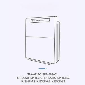 Filtre de remplacement HEPA au charbon actif pour <span class=keywords><strong>purificateur</strong></span> <span class=keywords><strong>d</strong></span>'<span class=keywords><strong>air</strong></span> <span class=keywords><strong>Mitsubishi</strong></span> Heavy Industries SPA-421AC/582AC compatible avec SP-TA/TL27B/34C - Product Image 5