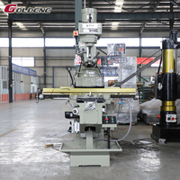 GOLDCNC en stock X4H X5H Haute précision R8 Broche type genou Tourelle verticale Fraiseuse manuelle pour métaux à vendre