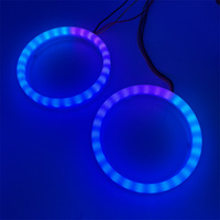 Promo Panas Ring Lampu Mobil 80 90 95mm Cotton Hola RGB Warna Ajaib Angel Eyes untuk Sistem Pencahayaan Otomatis