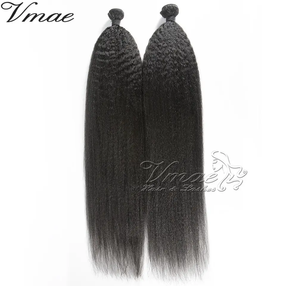 Atacado Indiano Cabelo Weave Dobro Trama Máquina Cor Natural Raw Virgin Afro Kinky Em Linha Reta Cabelo Weave Bundle Cutícula Alinhados