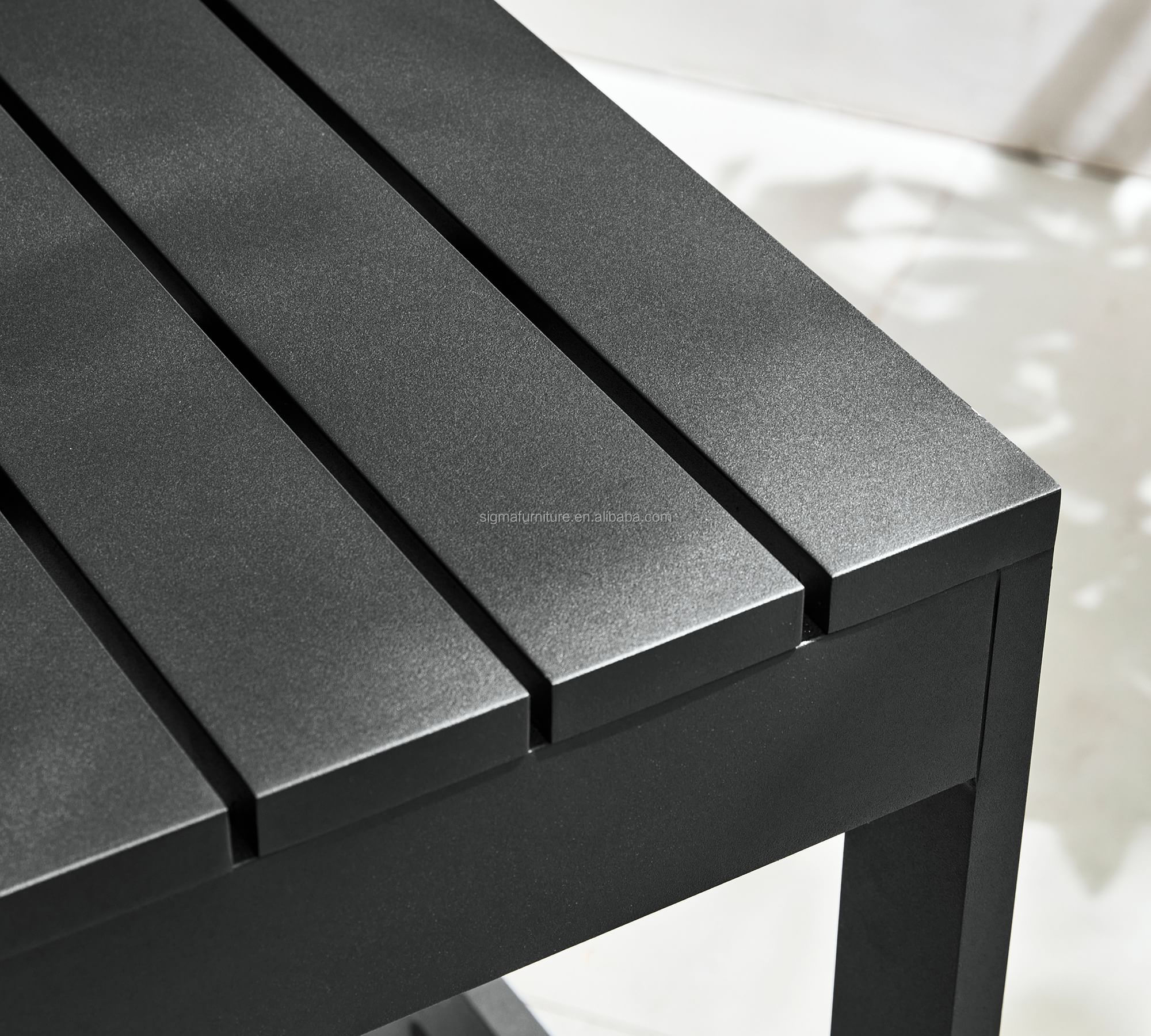 Wholesale low price metal aluminum outdoor counter bar stool high leg chair chaise