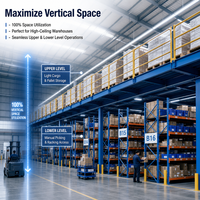 Plateforme en acier Q235B haute résistance, assemblage par boulons, sur mesure OEM/ODM, pour entrepôt logistique d'usine