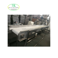 Aanpassing van roestvrijstalen 304 rubberen band-/plaatbandtransportdroogmachine motor fruit- en groenteverwerking breker commercieel