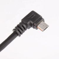 Kabel USB mikro 3.0 /2.0 sudut kanan, kabel V8 untuk Game seluler