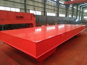 Le bouton poussoir 10T actionnent le chariot moulu électrique de roue omnidirectionnelle pour le transport lourd - Product Image 6