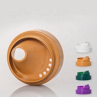 Bouteille vide en plastique PET pour miel et condiments, 300g, 500g, 1kg, avec bec verseur anti-goutte à reflux, pour sérigraphie