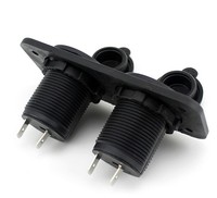 Divisor de Encendedor de Cigarrillos para Coche 12V 24V, Adaptador de Enchufe de Alimentación Impermeable, Toma de Corriente de 1/2/3 Placas para Montaje en Panel para ATV RV