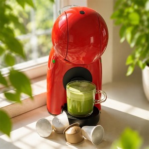 Capsules de thé vert Matcha, boîte de 16 unités, saveur latte crémeux sucré, compatibles avec les machines à café à portion individuelle, en vrac - Product Image 1