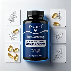 Gélules de 800mg de Horny Goat Weed pour l'endurance et la vitalité (90 pièces) – Soutient l'endurance physique et aide à maintenir la vitalité quotidienne pour les hommes - Product Image 6