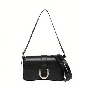 Sac à bandoulière vertical en cuir brillant imprimé léopard avec fermeture éclair diamantée, style streetwear euro-américain - Product Image 2