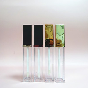 OEM/ODM Brand Empty <b>Square</b> Colorful 8ml Lipgloss Tubes with Silk Screen Printing ABS/PETG Material Cosmetic <b>Containers</b> - Product Image 5
