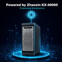 Server Tower Kustom Berbasis Zhaoxin 40000 16/12C untuk Desain Grafis CAD 3D, Animasi Visual, dan Rendering