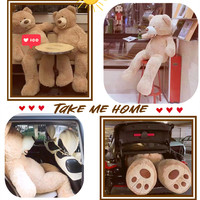 Ours en peluche géant de grande taille, 1 m, 1,3 m, 1,6 m, 1,8 m, 2 m, vente en gros directe d'usine, Saint-Valentin