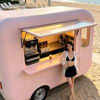 Chariot alimentaire mobile avec fonctions intégrées personnalisables, telles que des réchauds puissants, des marmites à soupe, des marmites à fondue, etc.