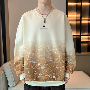 Camisetas de manga larga 2025 para hombre, suéter holgado de primavera y otoño, estilo informal, cuello redondo, ropa informal para hombre, camiseta interior - Product Image 5