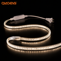 Bande LED PVC 220V 2835 120 LED/m 9W/m 4000K IP65 Certifiée CE Ra70 Garantie 2 ans Rouleau de 100m pour Utilisation Extérieure Paysagère