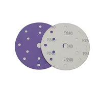 Offre Spéciale : Disque de ponçage en céramique de 6 pouces avec fixation auto-agrippante pour l'élimination de matériaux et la reprise de surface, grain 60, violet