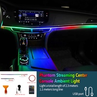 Lampe d'ambiance Led télécommandée par application Offre Spéciale, bandes lumineuses de voiture, éclairage décoratif intérieur, éclairage ambiant, voiture acrylique