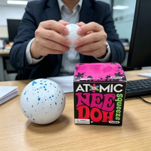 Nuevo Juguete Sensorial Antiestrés NeeDoh Snow Ball Crunch, Juguete Musical para Apretar y Liberar Emociones, Material EVA, Regalo para Niños - Product Image 3