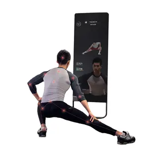Тренажерный зал зеркало для гостиной с физическими упражнениями видео тренер дисплей виртуальный фитинга зеркало