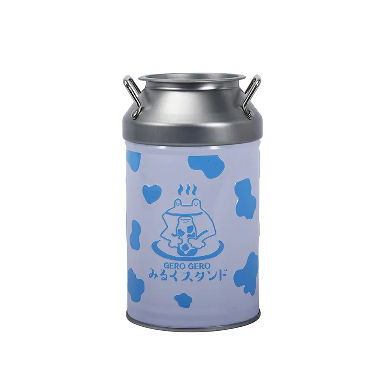 Bonito diseño de botella de leche, regalo de promoción, Banco de monedas de Metal, ahorro de dinero, caja de dinero de estaño personalizada decorativa para el hogar