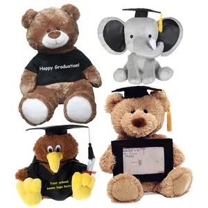 Graduation Graduation Plush Toy Soft Plush Photo Frame Picture Cute Cheap Wholesale Stuffed Graduation Photo Frame