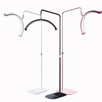 Lampe LED demi-lune FOSOTO 28 pouces à angles multiples 45W pour photographie, salon de coiffure et extension de cils