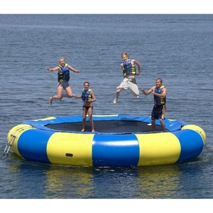Sports nautiques en plein air de Haute qualité 5m de diamètre <span class=keywords><strong>Gonflable</strong></span> trampoline d'<span class=keywords><strong>eau</strong></span> avec <span class=keywords><strong>structure</strong></span> en métal et ressort à vendre - Product Image 2