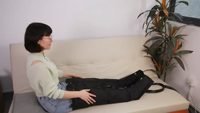 Bottes de massage à compression d'air intelligentes COSMO, 8 chambres, avec chauffage et contrôle de la pression, taille universelle pour le sport