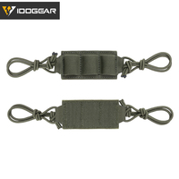 Casque tactique IDOGEAR en nylon 500D avec sangle élastique et support de batterie pour CR123A, équipement d'autodéfense