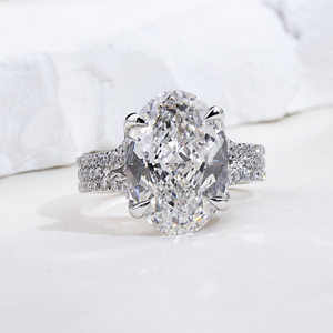 Sẵn sàng giao hàng Nhẫn cưới/nhẫn đính hôn vàng 18K dành cho nữ, kim cương nhân tạo đặt làm riêng MSR-1264 - Product Image 1