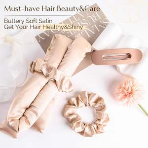 Stirnbänder für Damen, modisches Design als hitzefreier Lockenwickler, keine Hitze, Lockenwickler für müheloses Styling für Wellenformer, DIY Haarstyling - Product Image 2