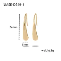 Anting Grosir Yiwu Nimai, Baja Titanium Lapis Emas PVD, Anting Hoop Baja Anti Karat, Tahan Air