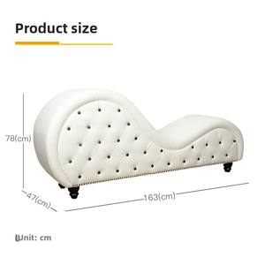 Stile europeo di lusso Chaise Longue tirare con fibbia singola Chaise Lounge sedia per camera da letto in <span class=keywords><strong>ferro</strong></span> Toffee sedia accessibile per - Product Image 3