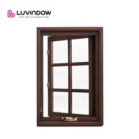 Marcos de Ventanas de Madera y Aluminio Tradicionales Personalizados al por Mayor, Diseño de Ventanas de Madera con Triple Acristalamiento