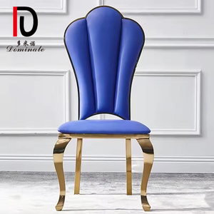 Sillas de comedor de acero inoxidable para banquetes, silla de boda de metal moderna para muebles de restaurante y hotel - Product Image 3