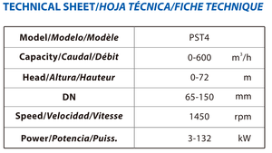 Sản phẩm bơm ly tâm tốc độ cao, bơm nước ly tâm công suất lớn 75hp dùng cho cấp nước và tưới tiêu - Product Image 3