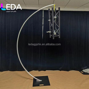 Décoration de mariage LEDA, vente chaude, grand support de lustre en or noir, arche de 3 m, support de lustre pour décoration de fête de mariage - Product Image 6