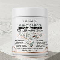 Crème Masque Pieds Probiotique Fermentée Hydratante au Niacinamide et Peptides Soin Intensif Rajeunissant Talons Formule Nuit – Vente en Gros Usine