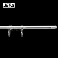 Support magnétique pour panneau suspendu, présentoir de gondole en L rotatif en aluminium avec crochets pour allée de supermarché
